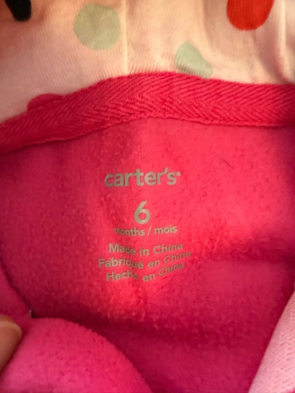 Carter's Bundle - Hot Pink Onesie With Fox & Two Piece Hot Pink/Grey Fleece Set